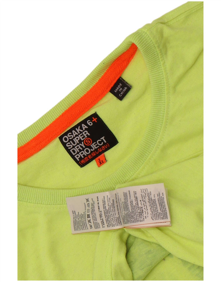 Superdry Camiseta gráfica Osaka para hombre Top 2XL Poliéster verde