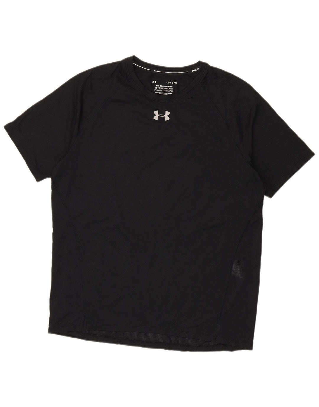 Camiseta Under Armour Hombre Top Grande Poliéster Negro