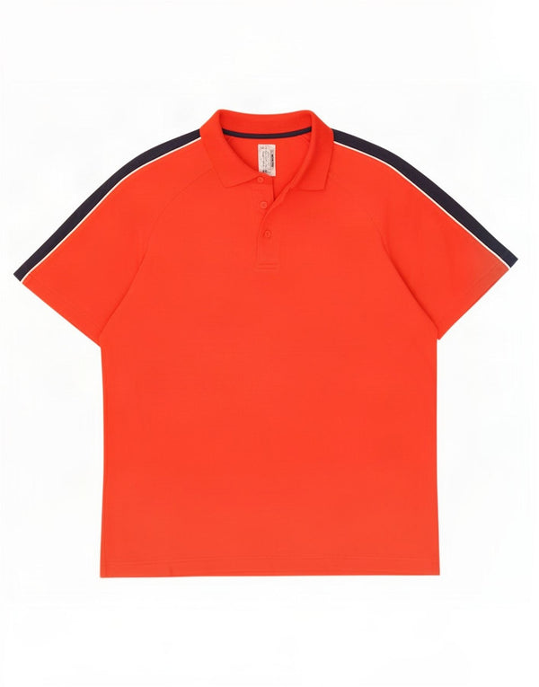 Fila Polo para hombre, talla grande, color rojo, poliamida