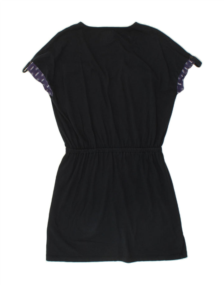 WOOLRICH Womens Basic Dress UK 14 Medium Navy Blue Cotton Vintage Woolrich and Second-Hand Woolrich from Messina Hembry 