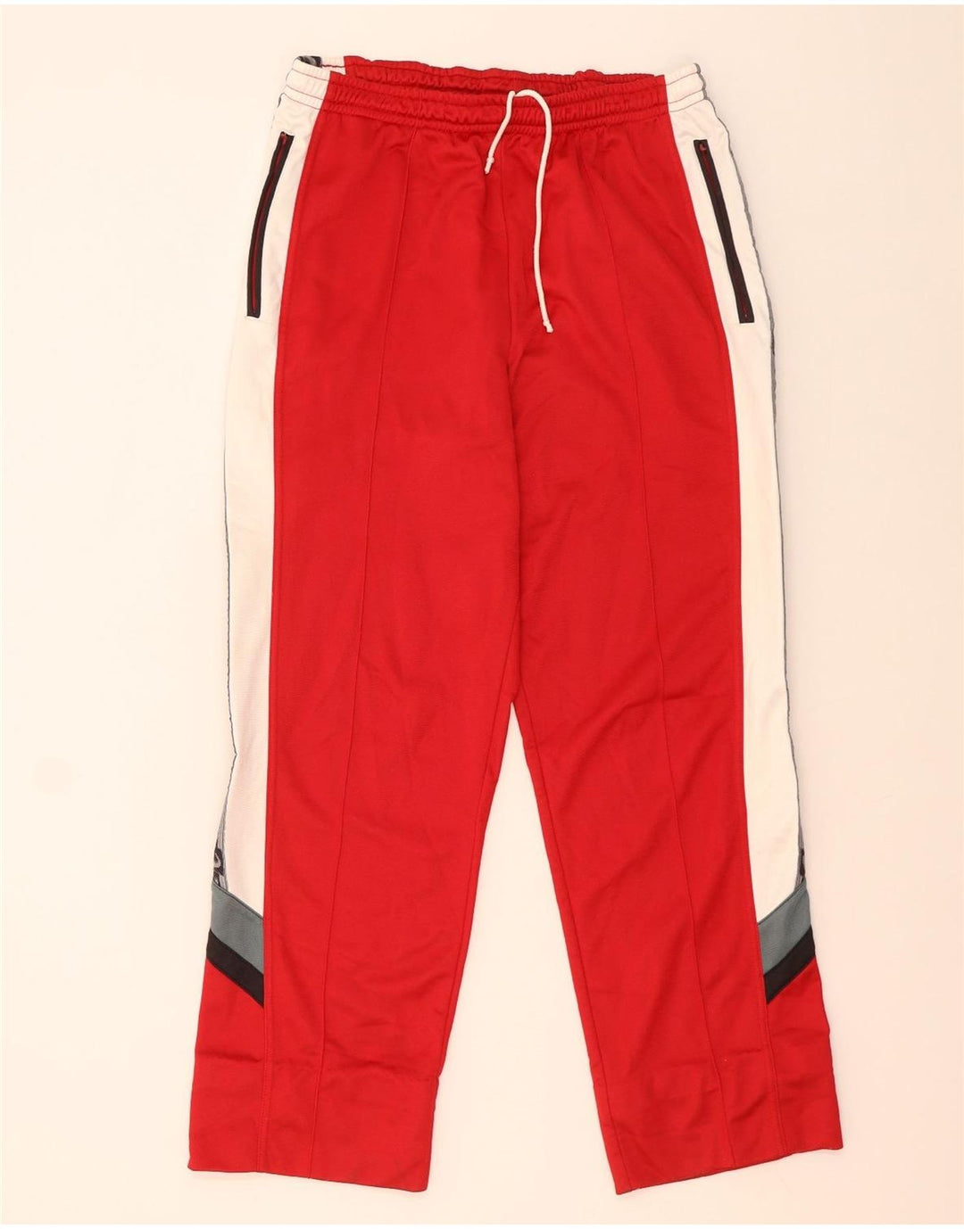 Asics Pantalones de chándal gráficos para hombre IT 56 XL Poliamida color block rojo