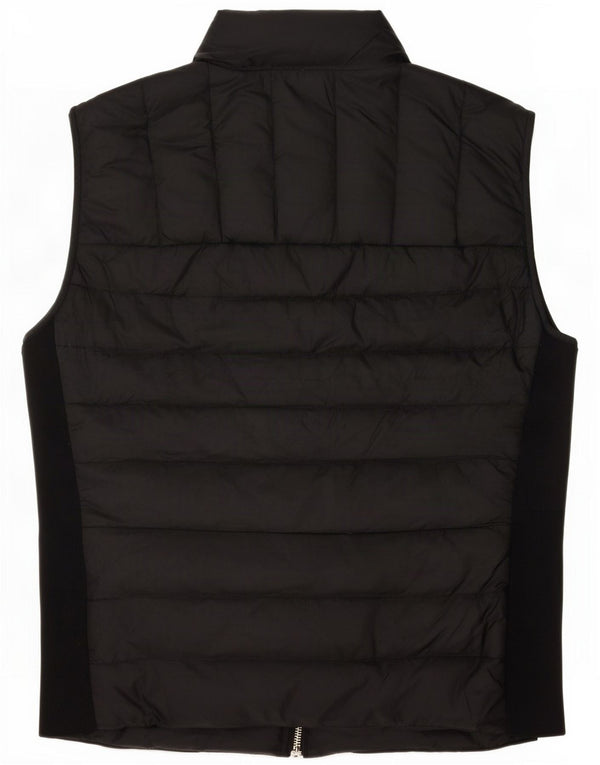 Zara Mujer Chaleco Acolchado UK 42 Medio Negro Poliéster