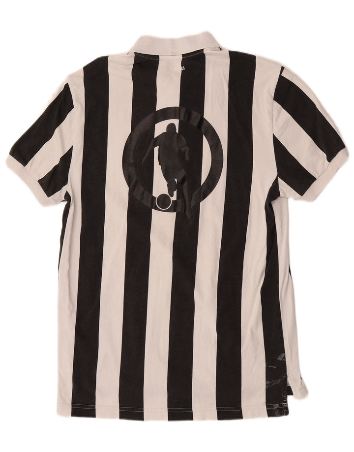 Bikkembergs Polo Hombre Algodón Rayas Blanco Mediano