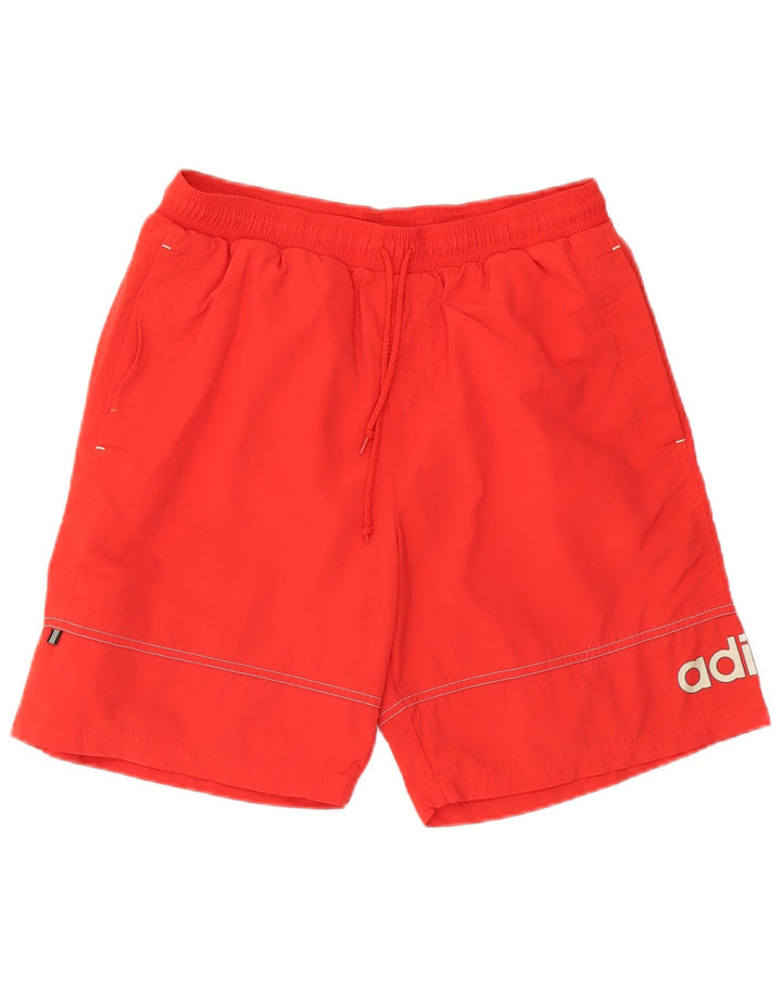 Adidas Hombre Graphic Bañador Shorts Mediano Rojo Poliéster
