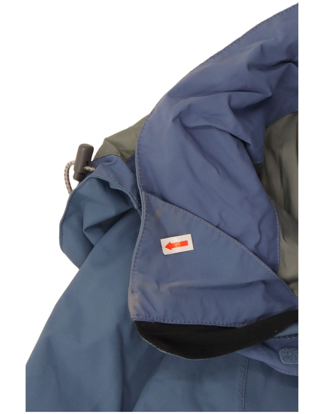 BERGHAUS Chaqueta impermeable con capucha para mujer UK 40 Small Azul Colorblock Nylon