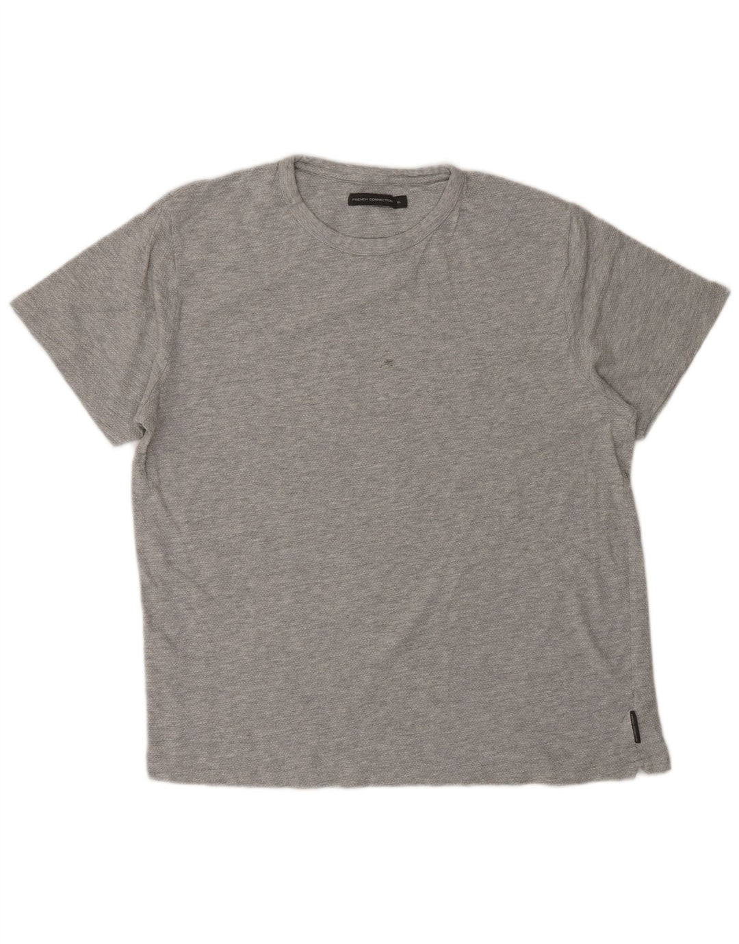 French Connection Camiseta Hombre Top XL Gris Algodón