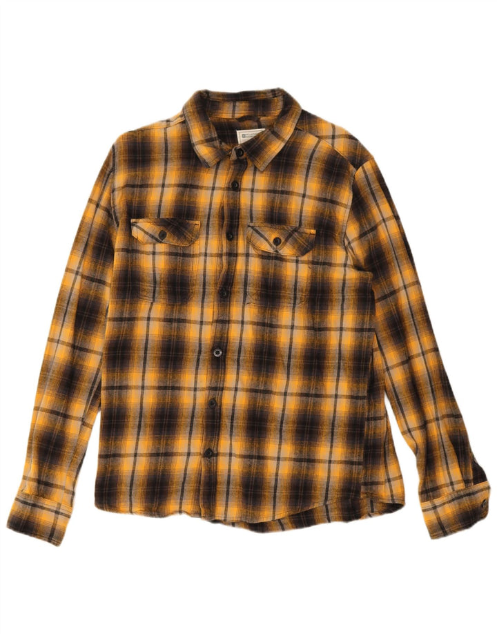 Camisa de franela para hombre de Mountain Warehouse Algodón a cuadros amarillos grandes