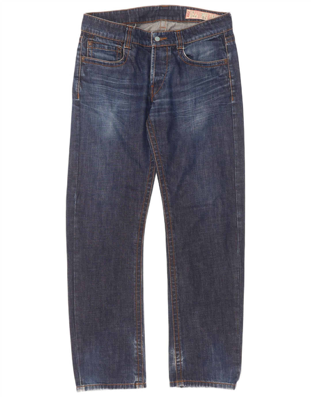 Vaqueros rectos para hombre Rifle W34 L34 Algodón azul marino