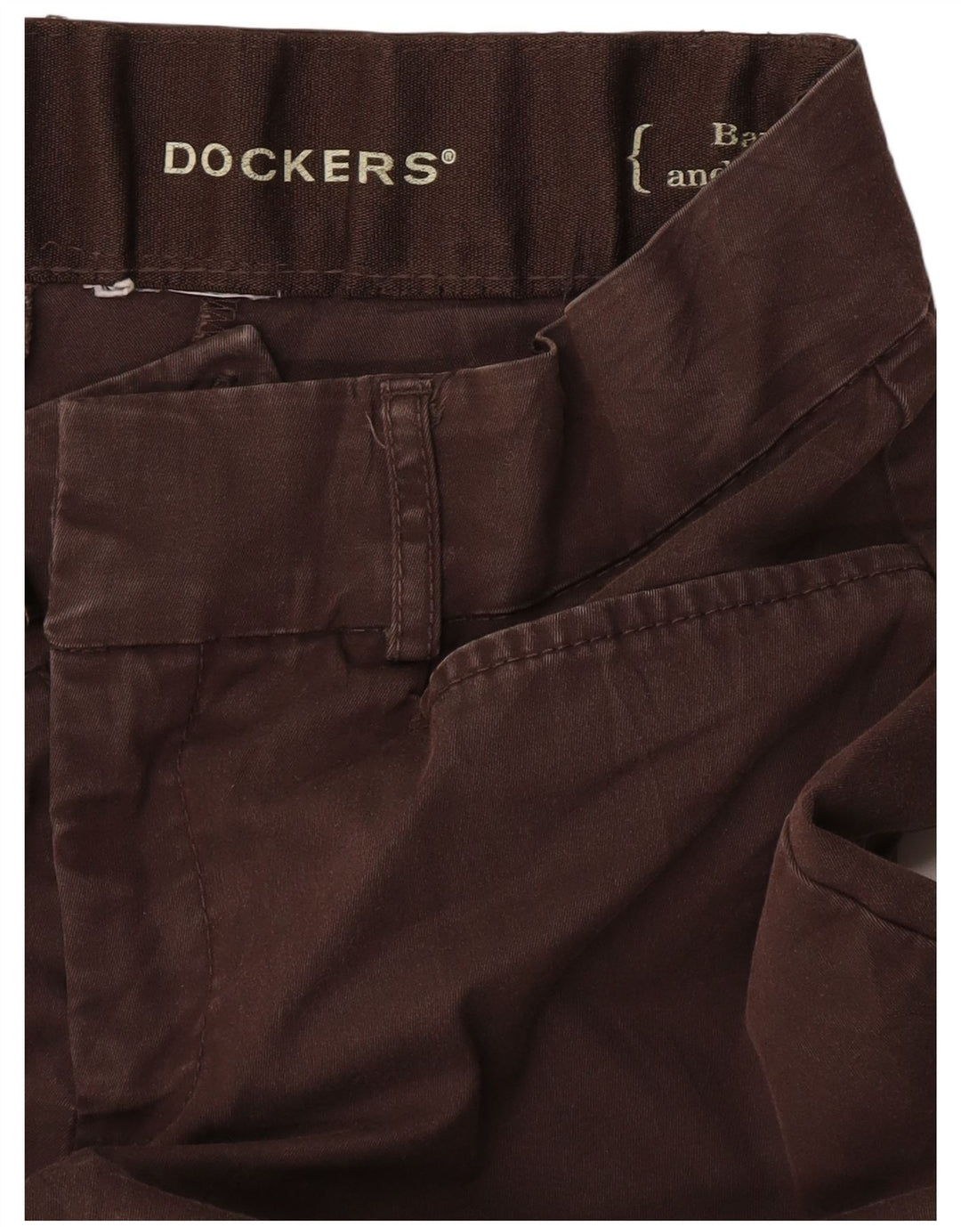Dockers Pantalones Casuales Rectos Mujer W28 L29 Marrón