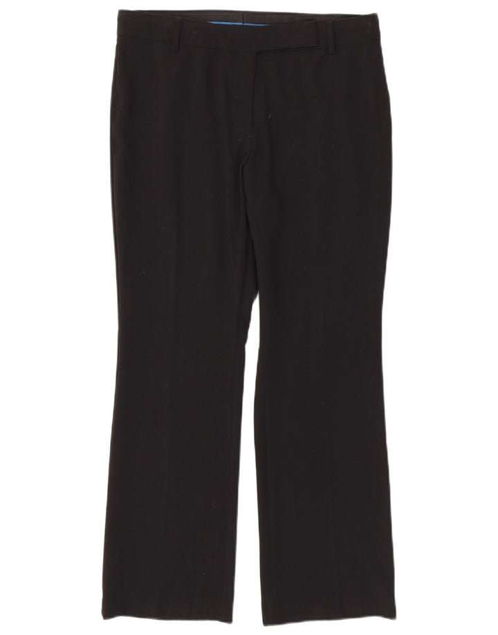 Marks & Spencer Pantalones casuales con corte de bota para mujer UK 12 Medium W32 L28 Negro