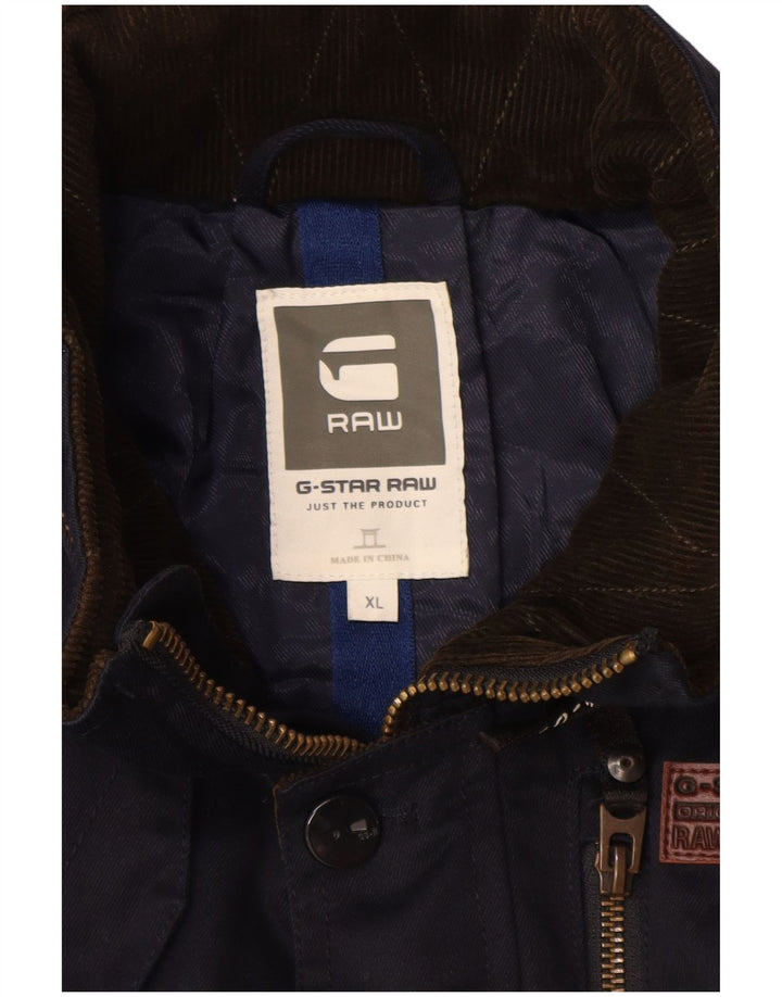 G-Star Chaqueta utilitaria para niños 13-14 años XL Azul marino Algodón