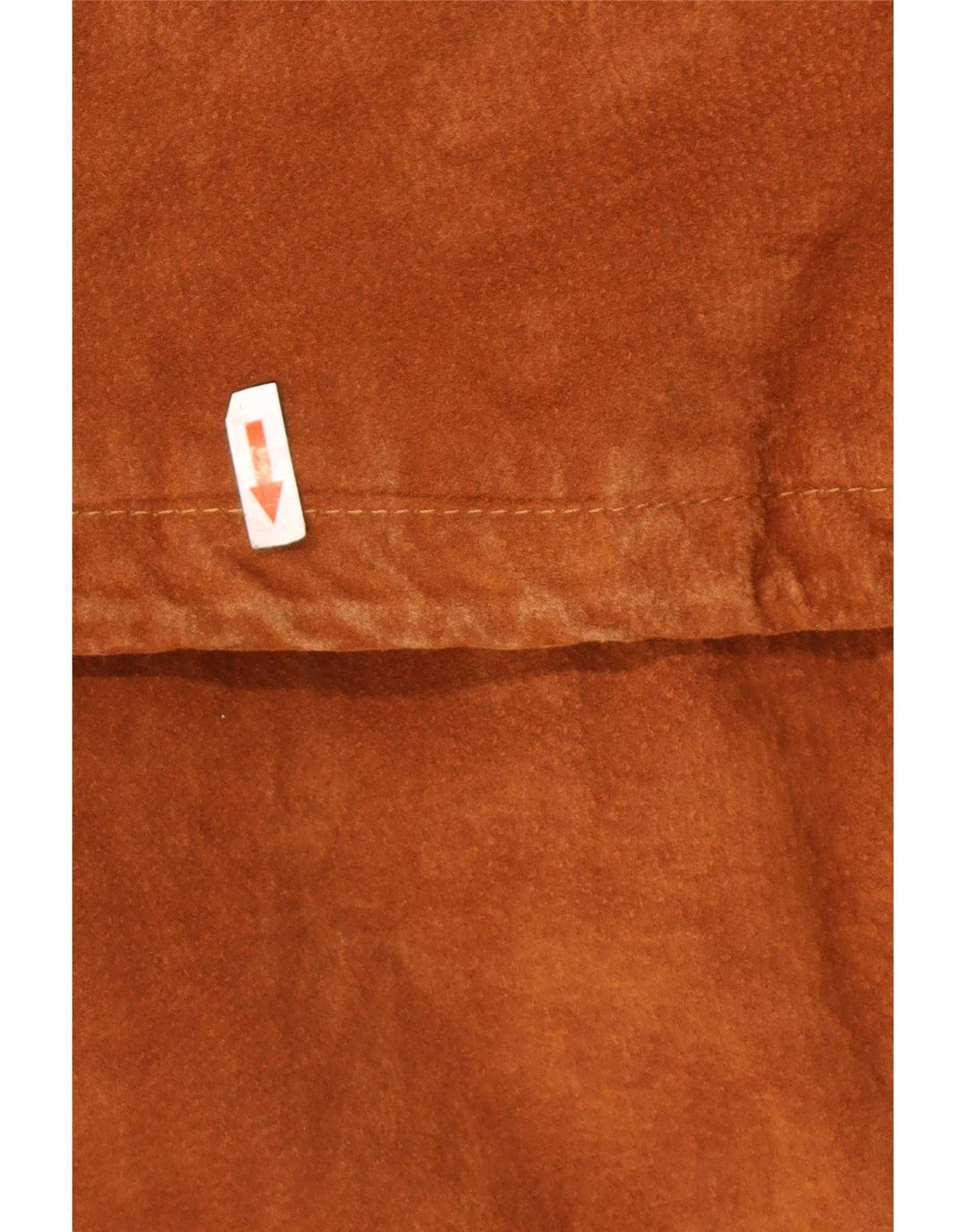 Vintage hombre gamuza abrigo IT 48 cuero marrón medio