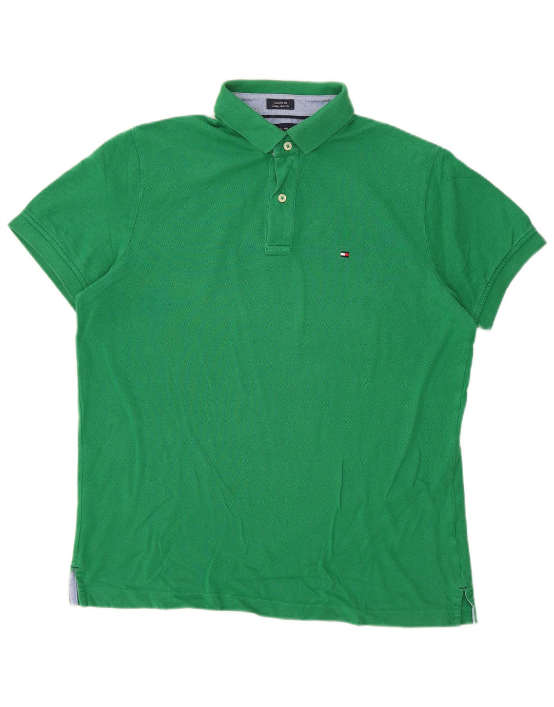 TOMMY HILFIGER Polo Custom Fit para hombre Verde medio