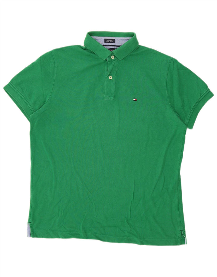 TOMMY HILFIGER Polo Custom Fit para hombre Verde medio