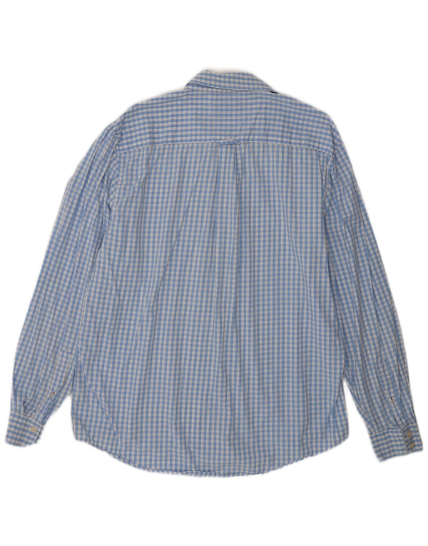 Crew Clothing Camisa de corte clásico para hombre XL Algodón a cuadros azul