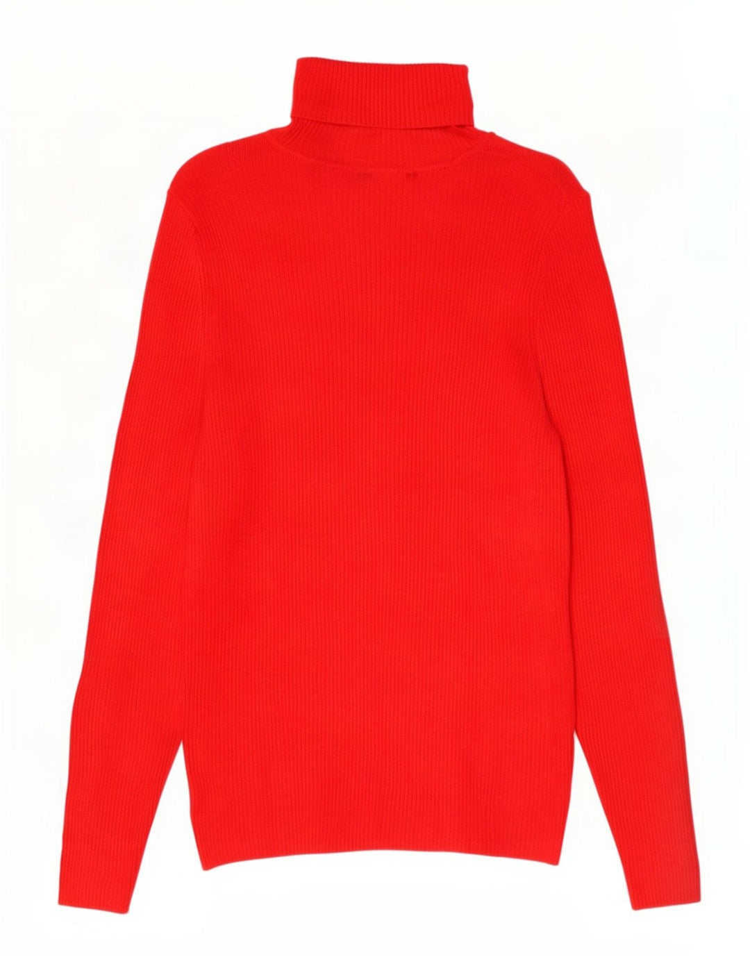 Marks & Spencer Suéter tipo jersey con cuello vuelto para mujer UK 44 Viscosa roja mediana