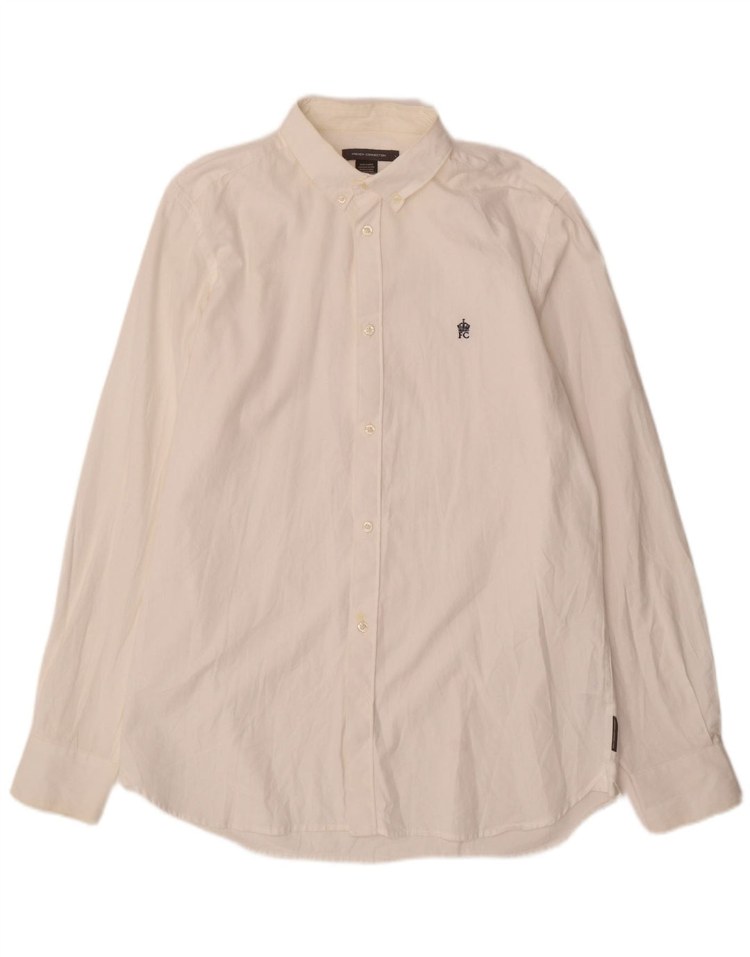 Camisa para hombre French Connection Grande de algodón blanco