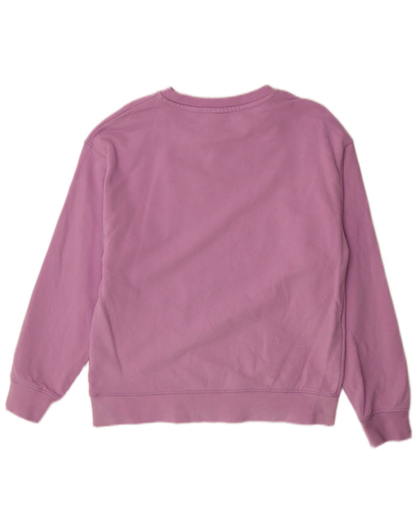 Levi's Sudadera de gran tamaño con gráfico para mujer UK 10 Small Purple Cotton