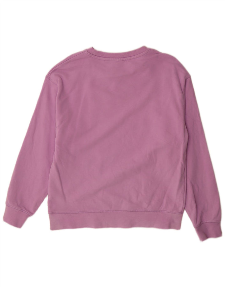 Levi's Sudadera de gran tamaño con gráfico para mujer UK 10 Small Purple Cotton