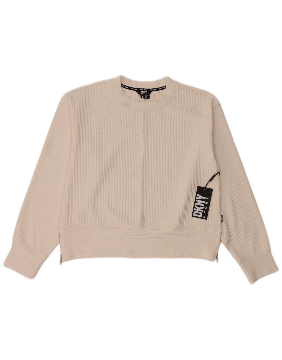 Dkny Sudadera para mujer Jumper UK 14 Medio Off White Poliéster