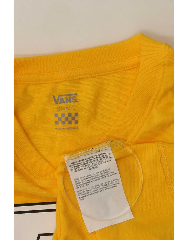 Vans Hombre Graphic Top Manga Larga Pequeño Algodón Amarillo