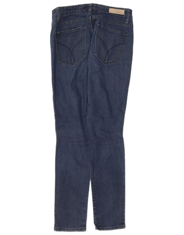 Calvin Klein Jeans ajustados para mujer US 8 Medium W28 L28 Azul marino Algodón