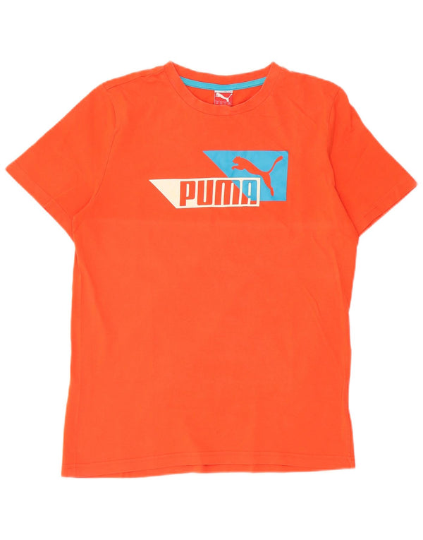PUMA Camiseta gráfica para niña 13-14 años Naranja