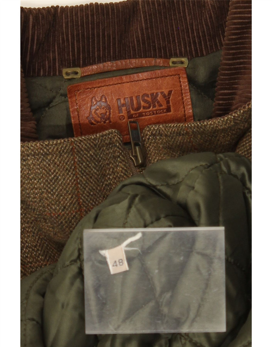 Abrigo para hombre HUSKY IT 48 Espiga marrón medio