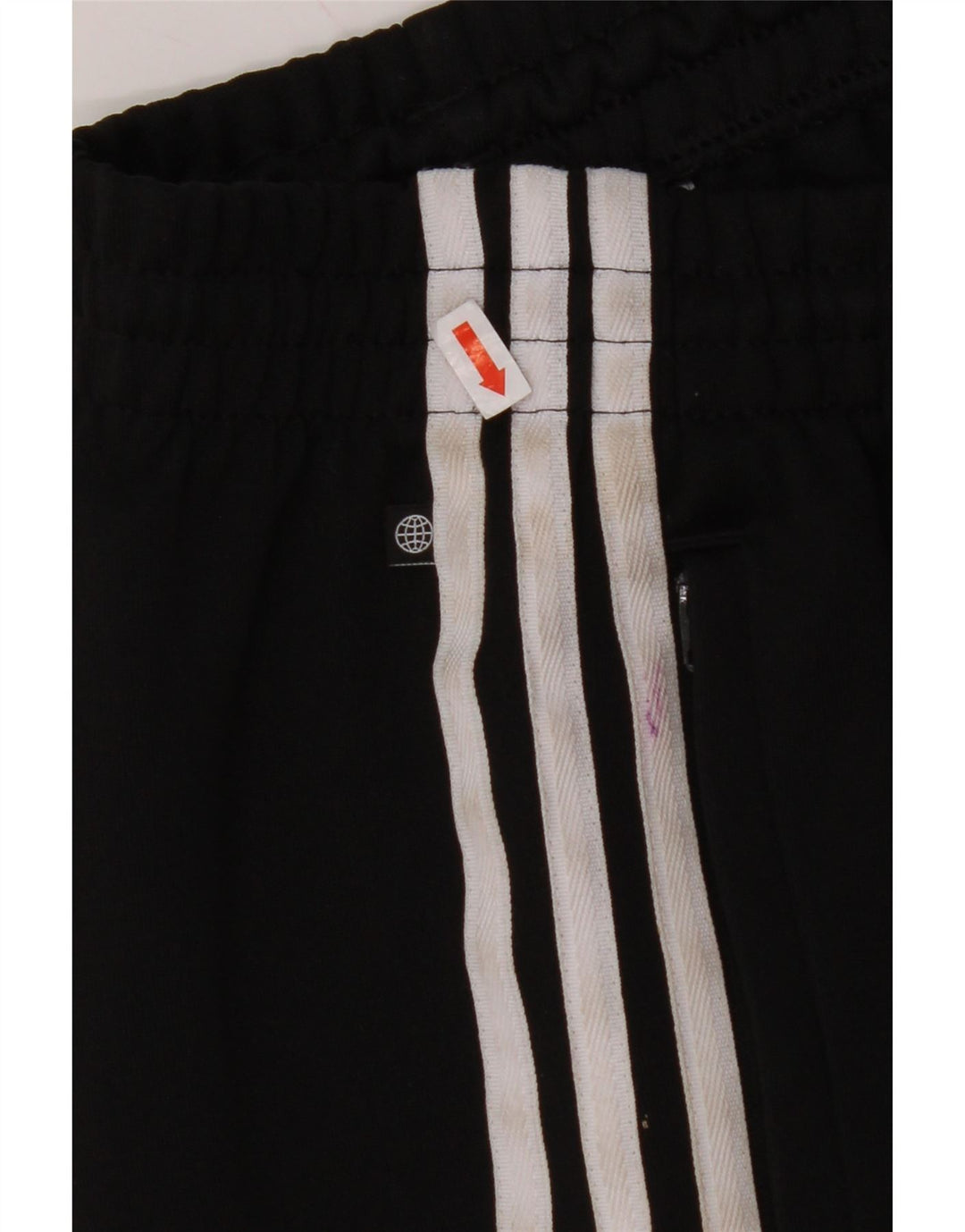 ADIDAS Hombre Chándal Pantalones Joggers Pequeño Negro Poliéster