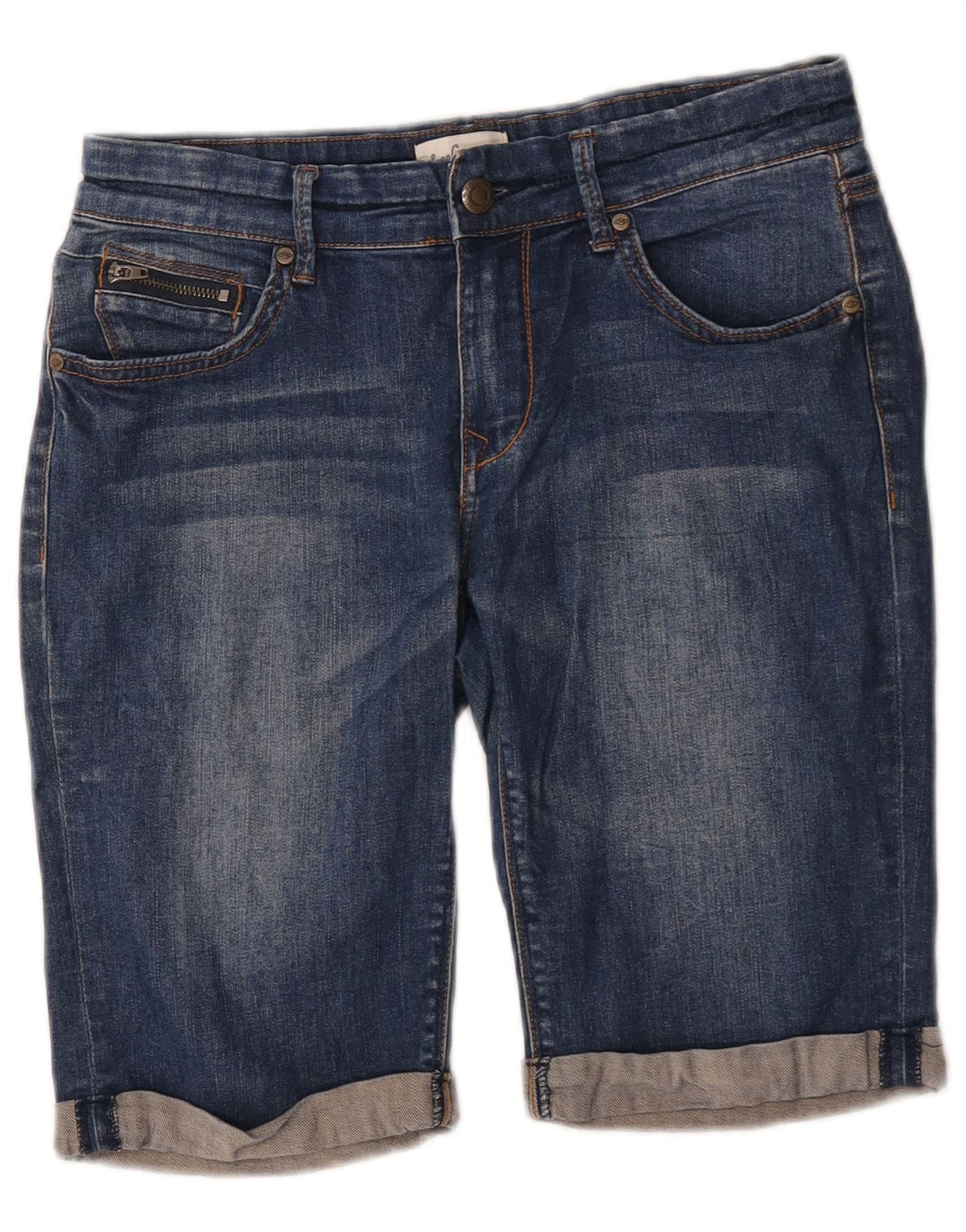 Lee Cooper - Pantalones cortos de mezclilla para mujer US 10 grande W30 algodón azul
