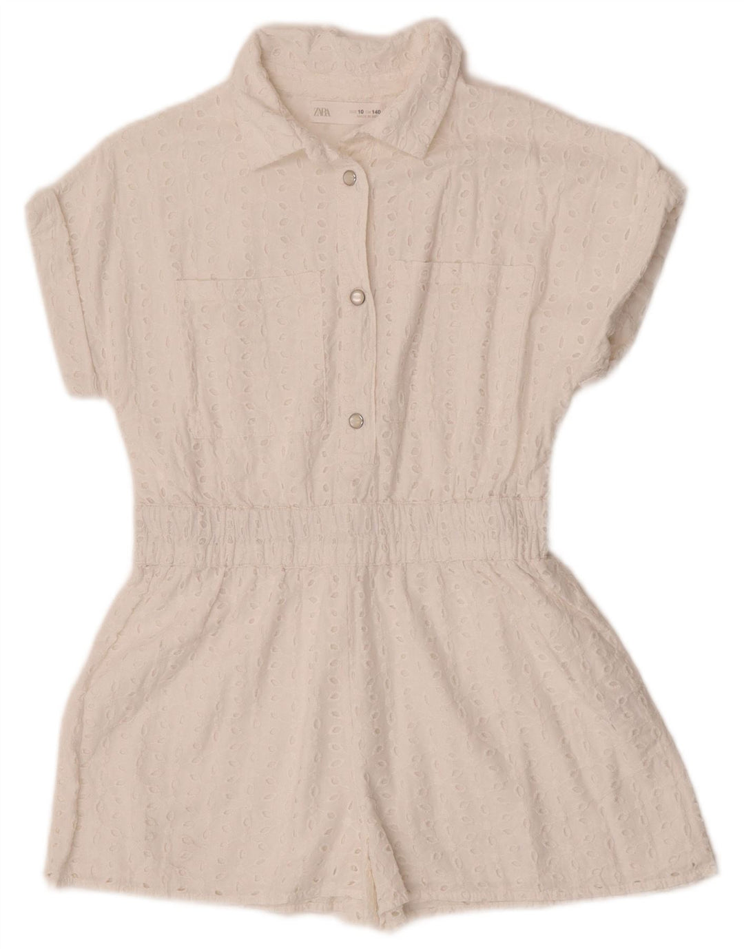 Zara Mono Niña 9-10 Años Blanco