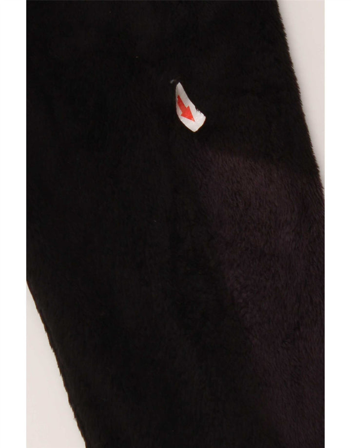 Jack Wolfskin Chaqueta polar con forro para mujer UK 46 Grande Poliéster negro