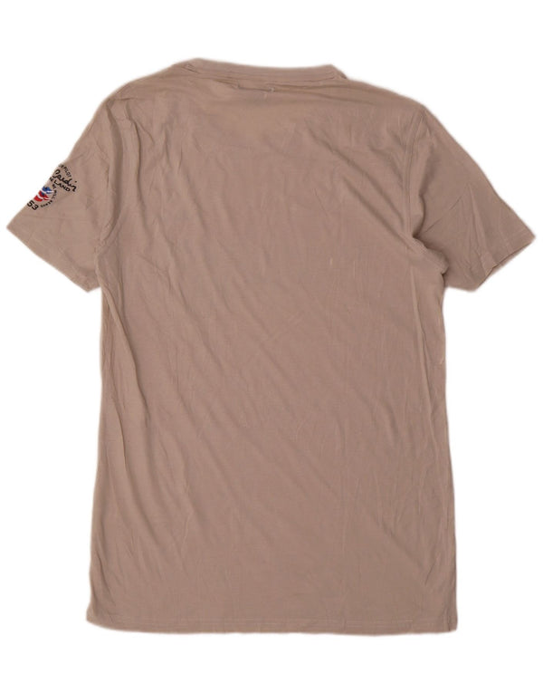 Pierre Cardin Camiseta gráfica para hombre Top XL Algodón beige