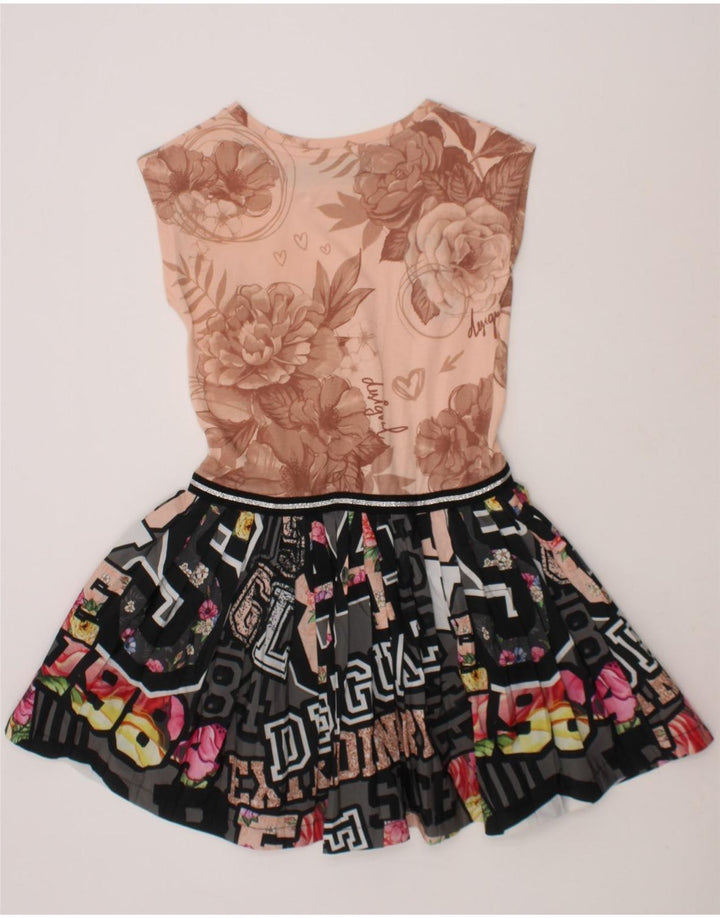 DESIGUAL Girls Abstract Pattern Swing Dress 5-6 Years Multicoloured Vintage Desigual and Second-Hand Desigual from Messina Hembry 
