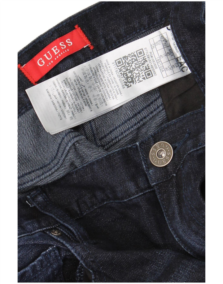 Guess Vaqueros Rectos Hombre W40 L32 Azul Marino Algodón