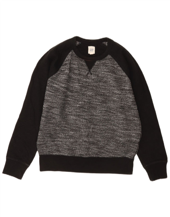 Gap Hombre Sudadera Jumper Small Gris Colorblock Algodón