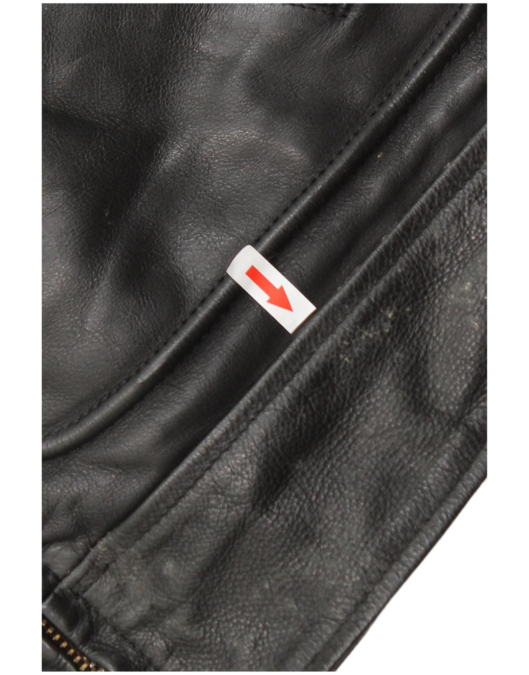 Jeanseria Del Corso Chaqueta de cuero para hombre UK 36 Small Black