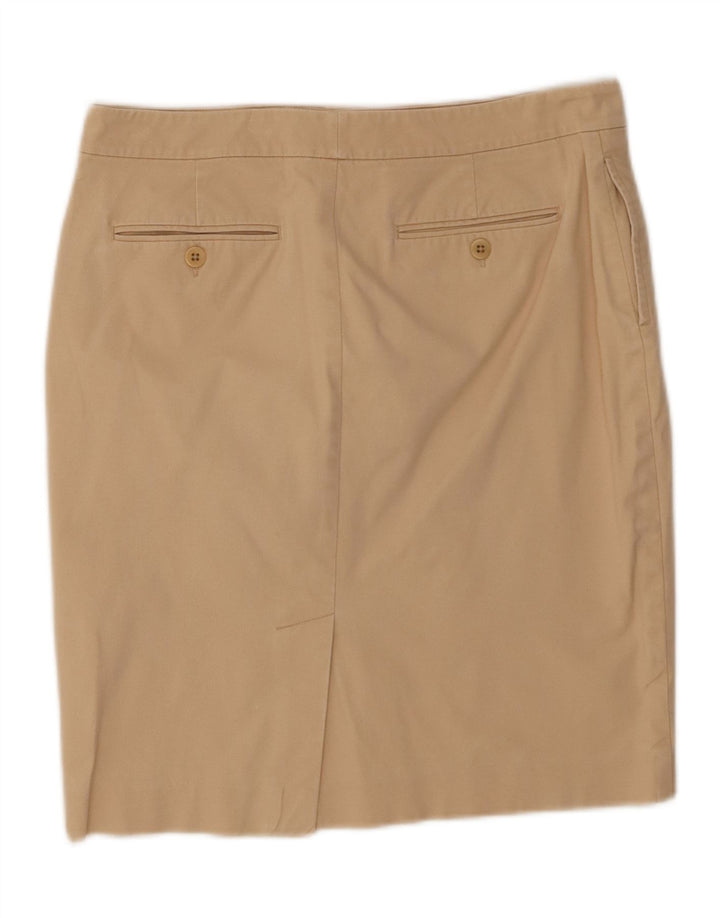 Ralph Lauren Falda recta para mujer US 6 Mediana W32 Algodón beige