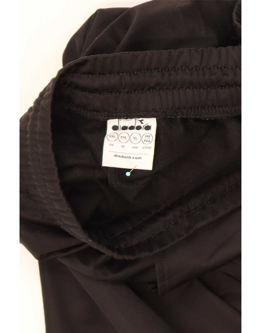 Diadora Pantalón Chándal Hombre Joggers 2XL Negro Poliéster