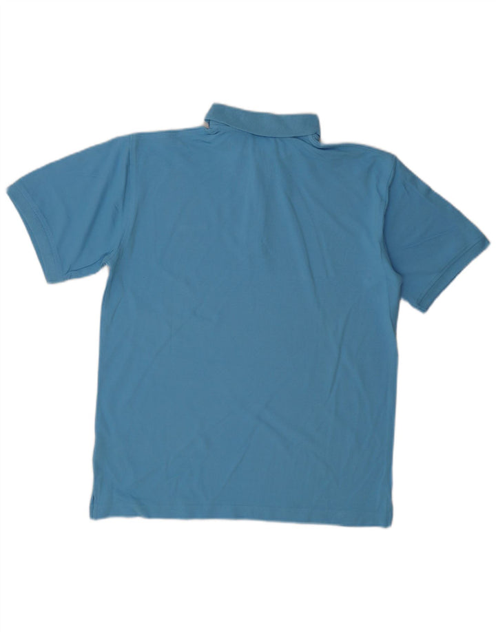 Polo Diadora Hombre Algodón Azul Medio