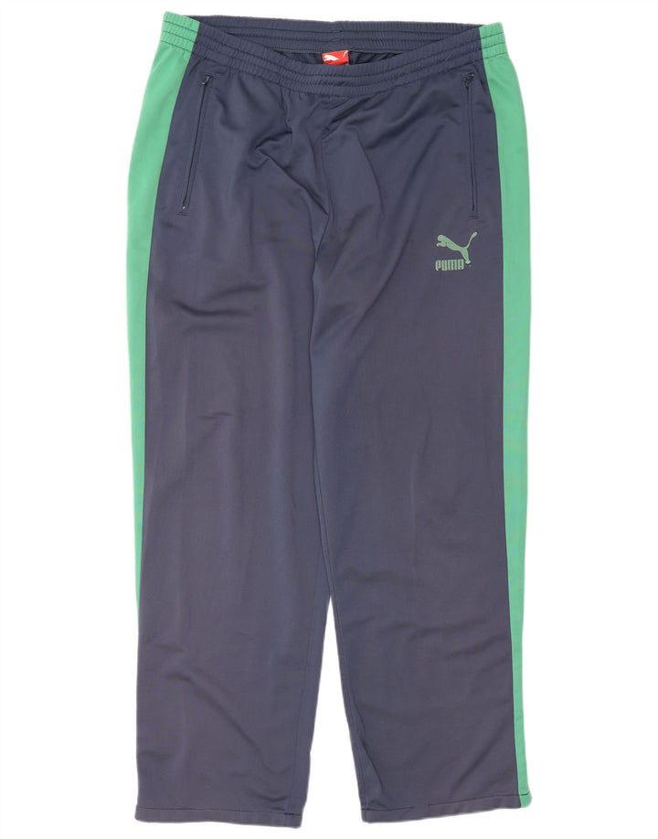 Puma Pantalones De Chándal Hombre XL Azul Marino Colorblock