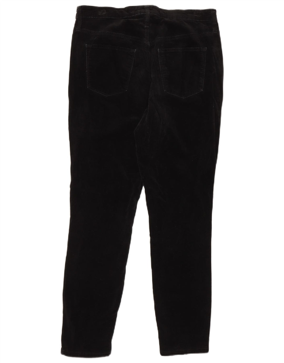 MOSSIMO Pantalones casuales ajustados de cintura alta para mujer US 12 Large W31 L29 Negro