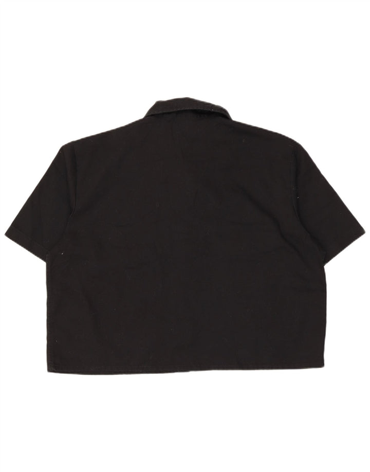 Dickies Camisa de manga corta para mujer UK 46 Large Poliéster negro