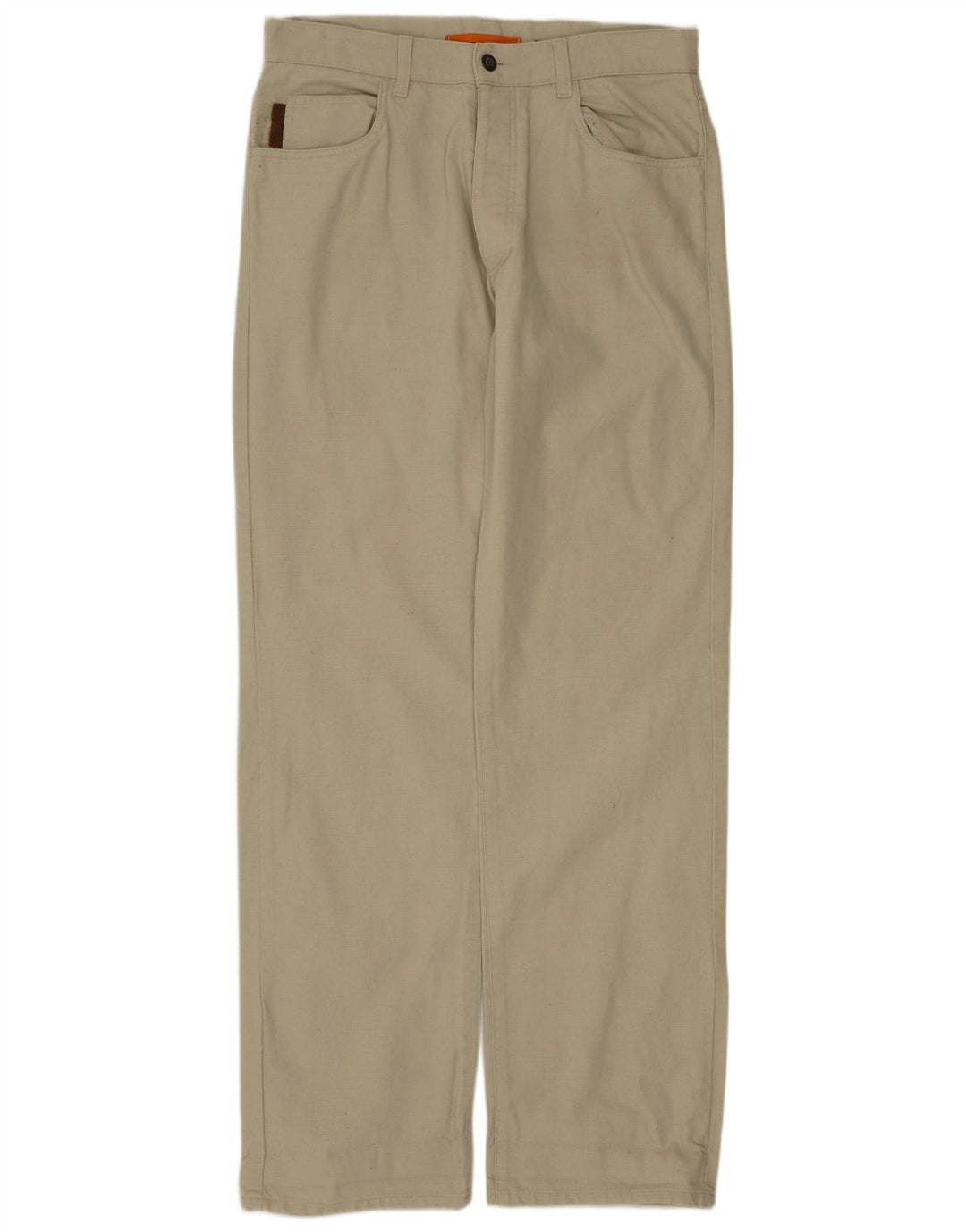 TIMBERLAND Pantalón casual recto para hombre W32 L33 Algodón beige