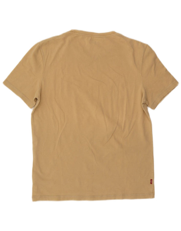 Levi's Camiseta para mujer Top UK 44 Large Beige Cotton