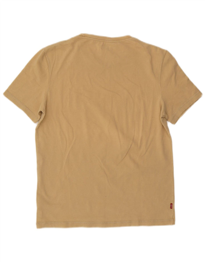 Levi's Camiseta para mujer Top UK 44 Large Beige Cotton