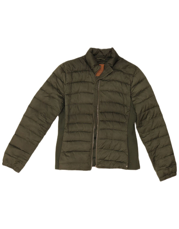 Massimo Dutti Chaqueta Acolchada Mujer UK 44 Large Poliéster Caqui