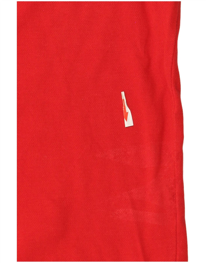 Polo Fila Hombre De Algodón Color Block Rojo Medio