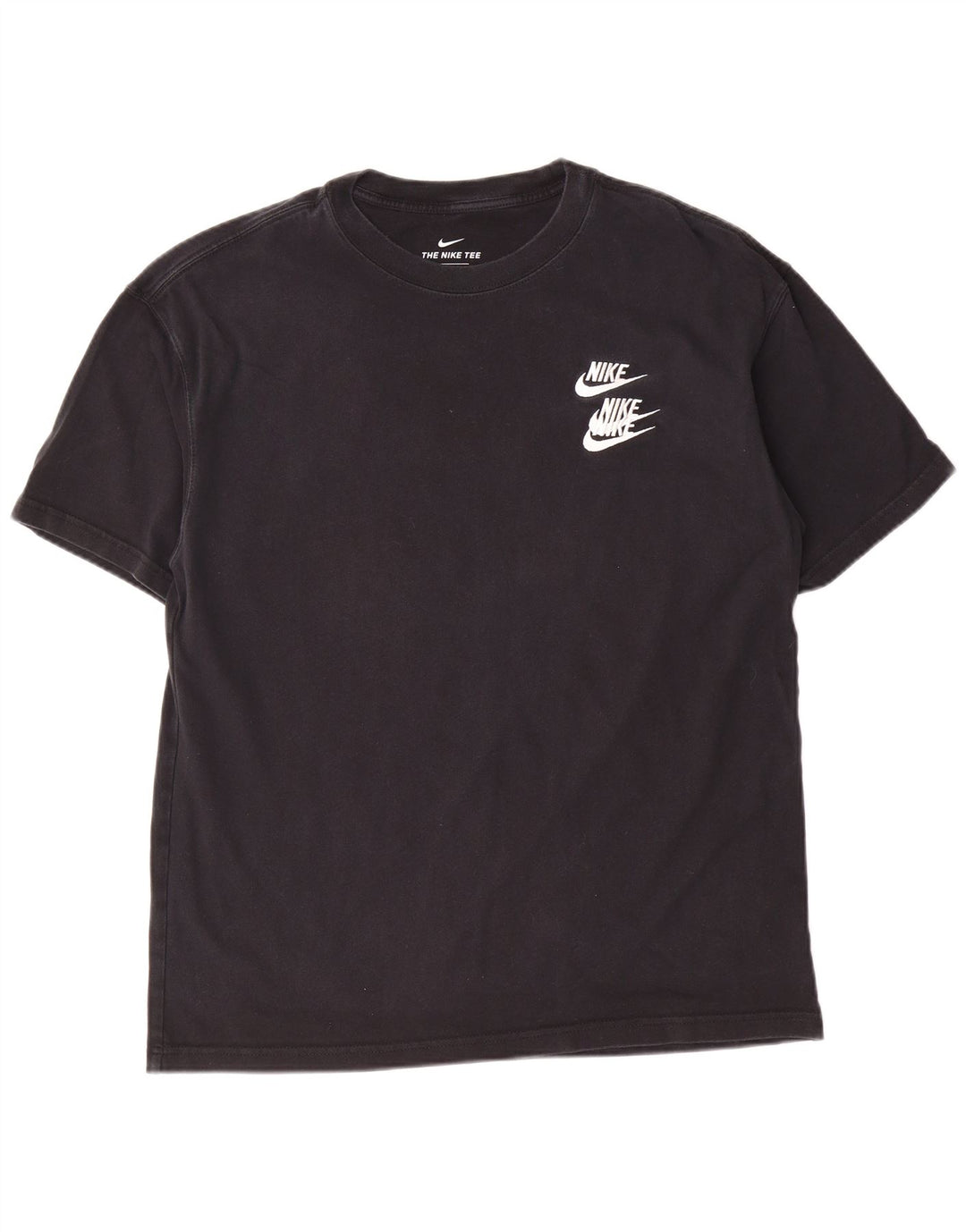 Nike Camiseta gráfica para hombre Top mediano de algodón negro