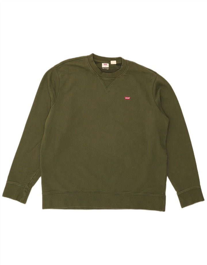 Levi's Hombre Standard Sudadera Jumper XL Caqui